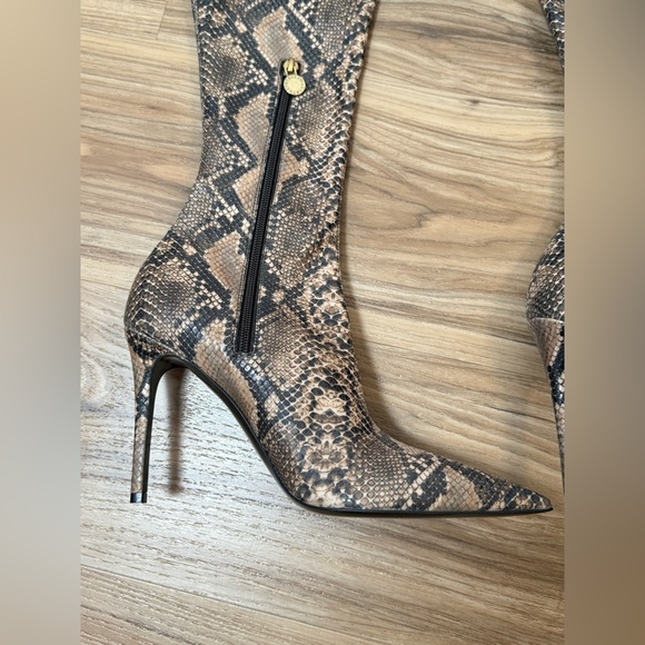 STELLA MCCARTNEY - 100mm Stella Iconic Python Print Boots Size 39 - Picture 9 of 16
